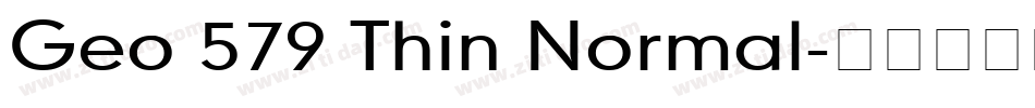 Geo 579 Thin Normal字体转换
